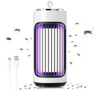 Lampe Anti Moustique Électrique, Rechargeable USB Electrique Anti Moustique, 4W 3600V UV Piège à Insectes éLectrique Extérieur et Intérieur Lampe Moustiques pour la Maison, Cuisine, Camping, Jardin