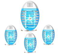 Lampe Anti Moustique Lot de 4, Piège à Mouches,Lampe UV Anti Moustique, Tue Mouche Eléctrique, Destructeur de Mouches