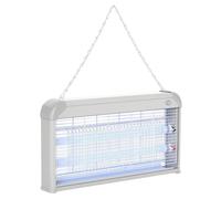 Outsunny Lampe UV anti-insectes anti moustique tue mouche électrique destructeur d'insectes 30 W gris Gris G