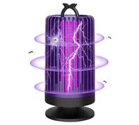 Lampe Anti Moustique - Tue Mouche Électrique 360° avec Prise Directe, Anti Moustique Extérieur et Intérieur, Lampe Anti Moustique UV pour Maison,Terrasse - Tue Mouche Électrique sans Pile (Violet)