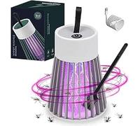 Lampe Anti Moustique,UV Electrique Moustiques Portable Piège Lumière Destructeur pour Lampe Moustiques Mites Mouches Insectes pour intérieur et extérieur, Jardin, Terrasse