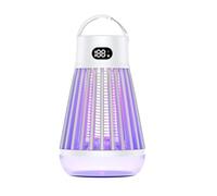 Lampe Anti Moustique,UV Tueur d'Insectes Électrique, Lampe Anti Moustique Rechargeable, Attraction à 360 Degrés, 2000V, Camping Light, Mosquito Repellent Light,pour Camping, Intérieur Et Extérieur
