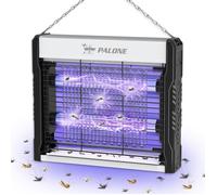 Lampe Anti-Moustiques 4000V UV - PALONE, Large Portée Intérieur et Extérieur, Câble de Charge USB 1,5 m (29 * 24,5 * 5,7 cm)