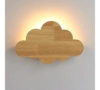 Lampe Applique de Chevet en Bois Appliques Murales en Forme de Nuage pour Chambre d'Enfants Luminaires G9 Chambre Éclairage Décoratif Applique Murale Appliques Murales Simples Modernes/Lumière