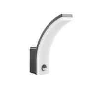 Lampe applique LED MCE512 GR 20W avec détecteur de mouvement IP65 2000lm 4000K gris