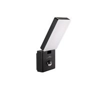 Lampe applique LED MCE516 B avec détecteur de mouvement PIR noir 10W IP65 800lm 4000K