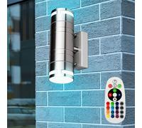 Lampe Applique Murale de Balcon Haut Bas Variateur Télécommande GU10 RGB LED