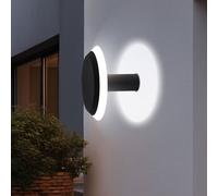 Applique d'extérieur Applique d'extérieur Applique d'extérieur Spot mural en aluminium, gris opale, 1x LED 4,5 watts 320 lumens blanc chaud, DxP 20x13,7 cm