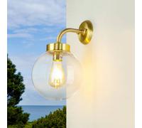 Lampe Applique Murale Laiton E27 IP43 Boule Parasol Extérieur de Jardin Maison