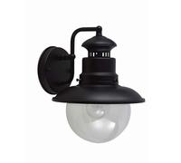 Lampe Applique Murale Lanterne -aluminium Noir Hauteur 26,8 CM Véranda Balcon