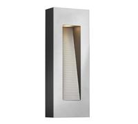 Lampe Applique Murale Luminaire de Façade LED Verre Gravé Aluminium Titan Cour