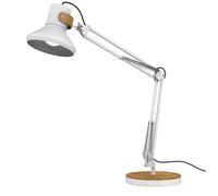 UNILUX Lampe de bureau à LED BAYA BAMBOO, blanc - bambou Blanc