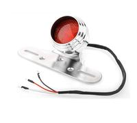 Lampe arrière Feu Arrière De Moto Feu Stop Support De Plaque D'immatriculation Feu De Course Intégré Feu Arrière LED Universel