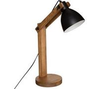 Lampe articulée bois et métal Cuba Atmosphera - Naturel fonce Noir et bois G