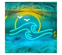 lampe au néon Coucher de soleil pour enseigne lumineuse néon intensité variable idéale pour la décoration intérieure et le thème vue mer(B)