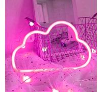 Lampe au Néon LED Veilleuse Pour Chambre Usb Chargeur Lampe Décorative Suspendue Pour pour Enfants Chambre Fête Danniversaire Décor De Mariage (Nuages Rose)