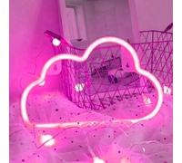 Lampe Au Néon Led Veilleuse Pour Chambre Usb Chargeur Lampe Décorative Suspendue Pour Pour Enfants Chambre Fête Danniversaire Décor De Mariage (Nuages Rose)