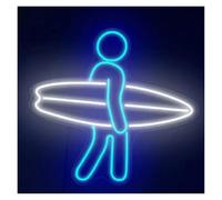 lampe au néon Surf pour néon lumière esthétique magasin décoration de la maison panneau LED lettre suspendue art décor pour surf magasins chambre d'enfants fête 32 cm ×