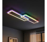 Lampe Au Plafond LED Dimmable Lumière Du Jour RGB Effet Arc-En-Ciel Minuteur
