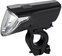 Lampe avant de vélo Dunlop Rechargeable USBC - Eclairage LED de vélo - Lumière de vélo avec 3 modes - Lampe de vélo étanche - Certifiée IPX4 - Facile à monter - Noir