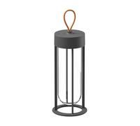 FLOS lampe de table IN VITRO UNPLUGGED (3000K, anthracite - aluminium et verre)