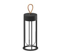 FLOS lampe de table IN VITRO UNPLUGGED (3000K, noir - aluminium et verre)