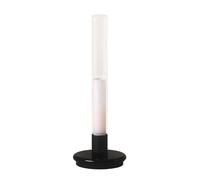 Lampe avec batterie LED Sylvestrina H Ø 35.5x12.7cm/shade H x Ø 33x3.8cm/base black glossy