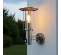 Lampe avec Détecteur de Mouvement IP44 Maritime Design Mur Lanterne Cour Maison