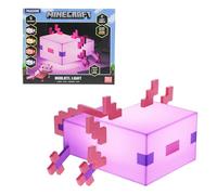 Lampe Axolotl Minecraft - Officielle, Cinq Modes de Couleur, Lampe pour Bureau de Jeu ou Table de Nuit, Décor pour Gamers, Fonctionne sur Piles