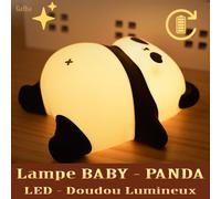 Lampe Baby Panda Doudou Nounours Veilleuse Relaxante Portable Pour Bébé Enfant