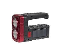 Lampe baladeuse LED compacte 2 en 1 mode projecteur ou lampe torche double éclairage rechargeable USB et solaire - - ALTOBUY Noir