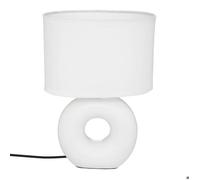 Lampe ""Baru"" blanche mate, céramique H26cm - Atmosphera createur d'interieur