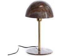 Lampe Basile marron marbré 36 cm - - Marron - Métal