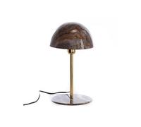 Lampe Basile marron marbré 36 cm - - Marron - Métal
