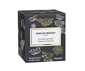 LAMPE BERGER Bougie parfumée aux épices de Noël en verre Noir 10 x 10 x 10 cm