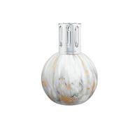 Maison Berger Paris – Lampe Berger Marbrure Blanche en verre 9,5 x 9 cm
