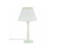 Lampe blanche en bois 36 cm de hauteur
