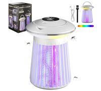 Lampe Bleu Anti Moustique,Produit Anti Moustique de Fonction de Veilleuse Supplémentaire,Interieur et Appareil Anti Moustique Exterieur,Lampe Anti Moustique Interieur pour Chambres,Chambres D’Enfants
