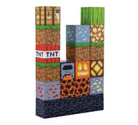 Lampe Bloc de Construction Minecraft - Marchandise Officielle, Lampe de Nuit à Blocs, Cadeaux pour Garçons, Accessoires & Décor de Chambre de Gamer