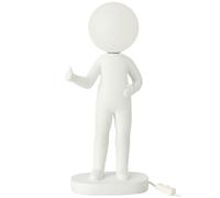 Lampe bonhomme en résine blanche