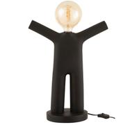 Lampe bonhomme en résine noire