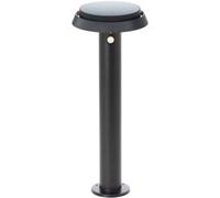 Borne Extérieure - Brilliant - Alvero - Led Et Solaire - Dtecteur De Mouvement - Métal Et Plastique - 4 W - Noir