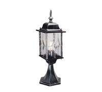 Lampe Borne Lumineuse Lanterne de Jardin Hauteur 52,3 CM Noir Lumière Trajet