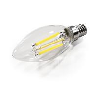 Lampe bougie LED à filament | Déposé | Lumière bougie culot E14 blanc chaud 3000K ampoule en forme de bougie 6W, 1055 lumens remplace 75 watts, transparente