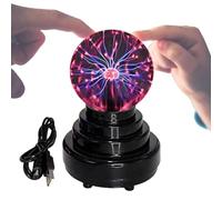 Lampe Boule à Plasma - Boule Électrique Rechargeable USB | Lampe de Bureau Activée par le Son, Sphère Plasma Électrostatique, Jouet Fantaisie pour enfant et Adultes, Décoration Interactive et Ludique