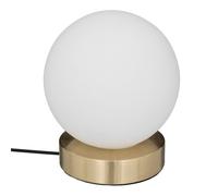 Lampe boule ""Dris"" blanc H16cm - Atmosphera createur d'interieur