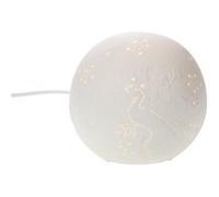 Lampe boule Aurore 14 cm - Amadeus - Blanc - Porcelaine Blanc G