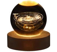 Lampe boule de cristal 3D unique,veilleuse USB,boule plasma,lumières cosy,cortions de la galAct et des planètes - Type Solar