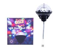 Lampe boule disco USB portable avec câble métallique flexible Idéal pour les fêtes, Halloween, DJ et décoration de chambre à coucher Transformez n'importe quel espace en une fête instantanée