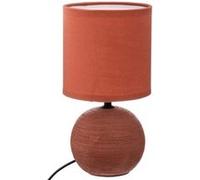Lampe boule en céramique Timeo - Orange - D 13 x H 24,7 cm Orange G